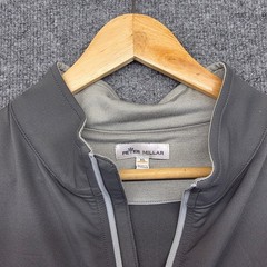Peter Millar Mens Pullover Quarter Zip Sweatshirt Gray XL Claymore Engineering