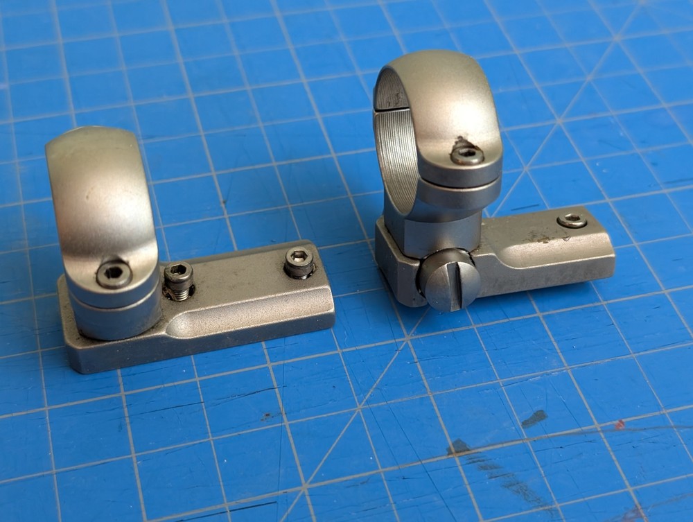 Leupold Win 70 Front & Rear Scope Mount Bases And Rings Silver