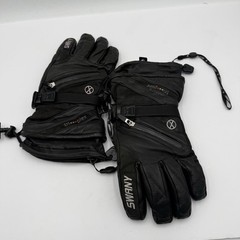 E7 Swany X-Cell Men&rsquo;s Gloves, Black Leather, Size Large