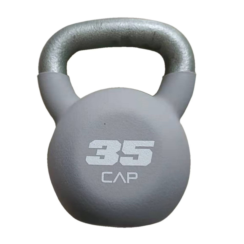 CAP, 35lb Neoprene Coated Kettlebell, Gray