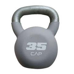 CAP, 35lb Neoprene Coated Kettlebell, Gray
