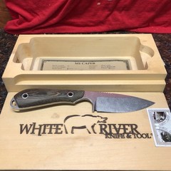 White River Knives M1 Caper Fixed Blade Knife 3&Prime; Drop Point (LOOK)