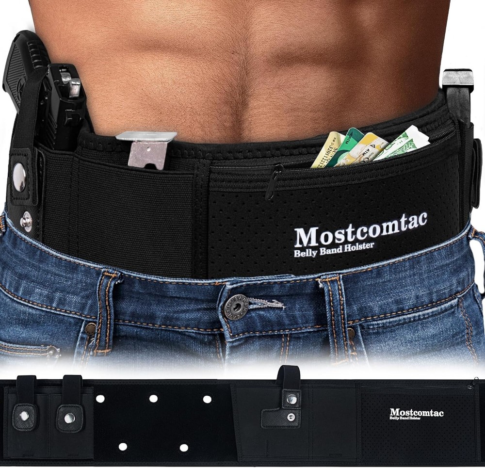Belly Band Holster for Concealed Carry Gun Holster for Women and Men Size S L
