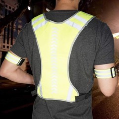 MaximalPower Reflective Vest for Walking at Night – Adjustable Reflective Safety