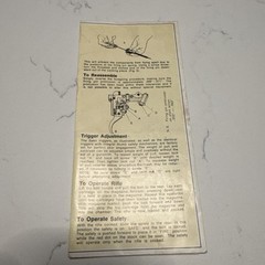 1973 Vintage Original Finland Sako M72 Medium Action Bolt Rifle Owners Manual