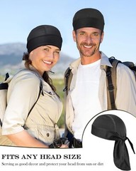 Do Rag Skull Caps for Men Sweat Wicking Doo Rags Cooling Helmet Cycling Bandana
