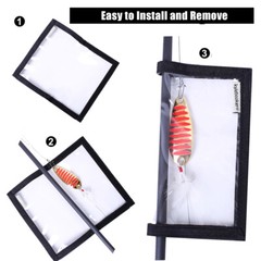 The Lure Jacket 4 Pack; Fishing Lure Wrap, Lure Cover Orange,Black,Green