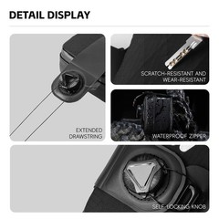 WEST BIKING Mini Bicycle Saddle Seat Bag Locking Knob Cycling Tail Bag 0.2L