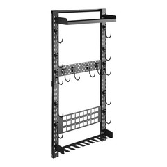 Uimoso Steel Wall Mount Gun Rack for Rifles, Shotguns, and Tactical Gear Storage