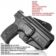 SD9VE&SD40VE Holster,Level II OWB Holster Fit Smith&Wesson SD9 VE&SD40 VE Pistol