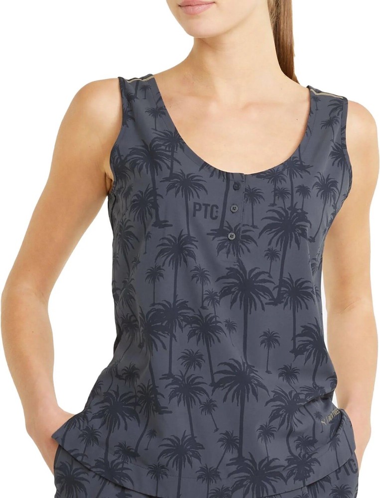 NWT PUMA WOMENS X PTC ULTRA WEAVE TANK GOLF TOP Medium GRAY SPF Reflective New