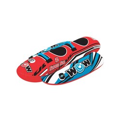 WOW Sports Super Sub 1-2 Person Waterskiing Towable Tube-Holds Up To 340 LBS-NEW