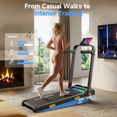 3 in 1 Walking Pad With 16% Incline, 6.2MPH Treadmills For Home Exercise Incline