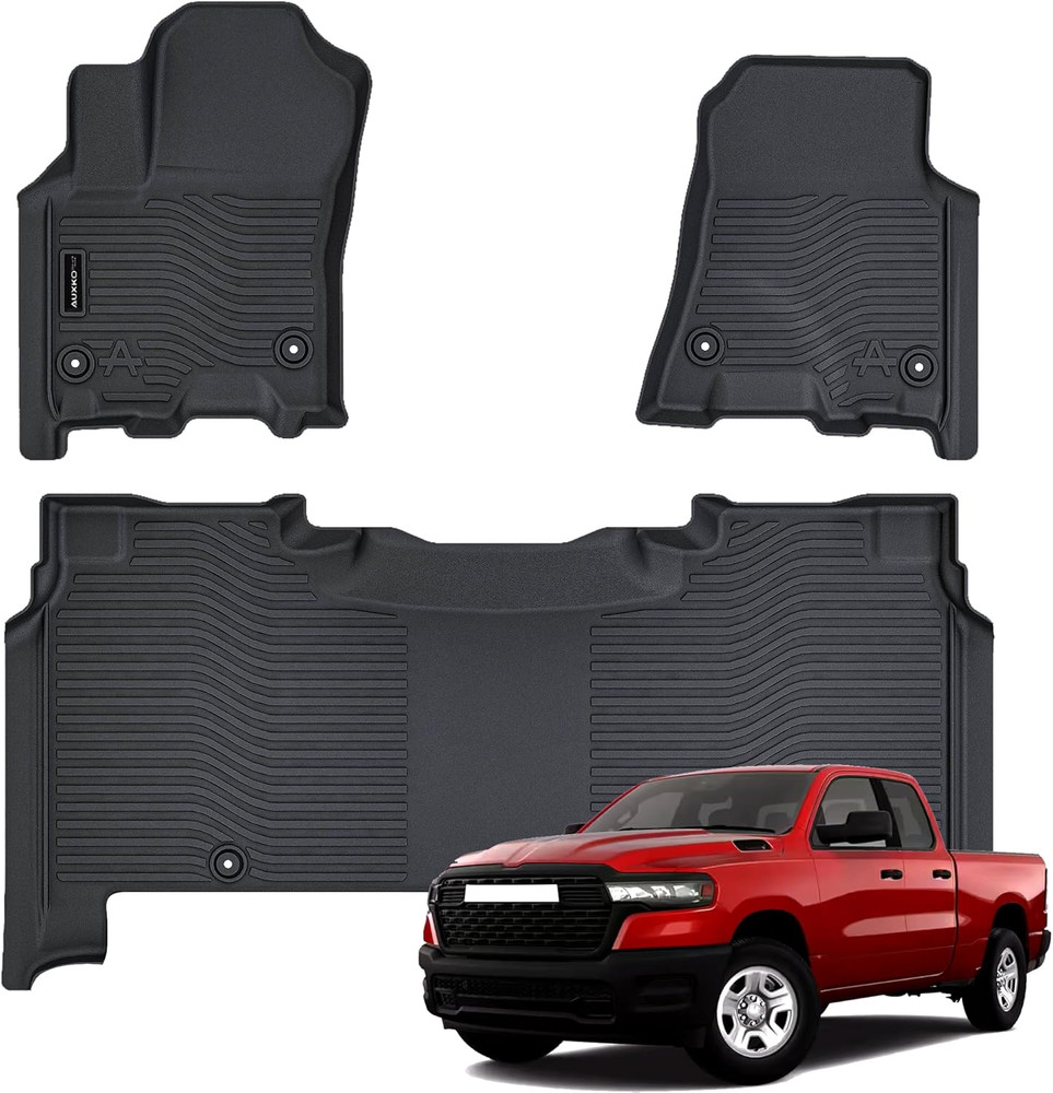 All Weather Floor Mat Fit for 2026 2025 Dodge Ram 1500 Crew Cab 5 Seat 2Nd Row w
