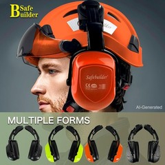 30dB Ear Muffs Hard Hats Type Safety Earmuffs For Safety Helmet Hearing