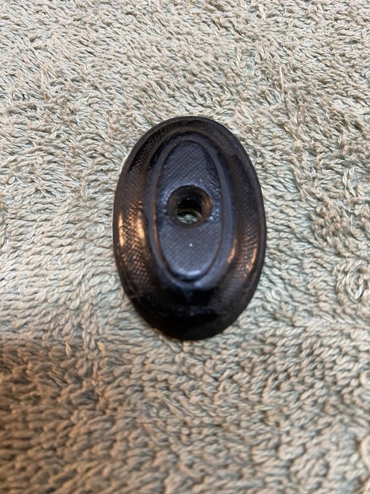 Vintage Original Unbranded Stock Pistol Grip Cap, W/Spacer, W/Measurements