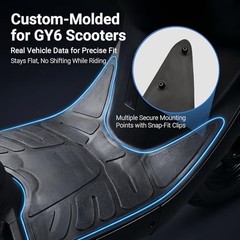 Minho Scooter Floor Mat in Rubber Material Compatible with GY6 Chinese Scooter