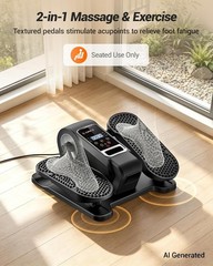 Compact Mini Elliptical Machine with Remote | 12 Adjustable Speeds for Home Use