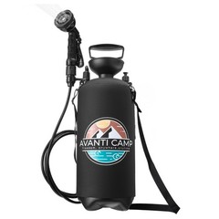 AVANTI CAMP 2.1 Gallon Pressurized Portable Camping Shower | 10-Mode Spray Head