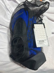 HEAD Energy Adult Training Swim Fins Blue/Black Snorkel Flippers Sz 3.5-12