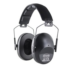 Low Profile Black Ear Muffs Hearing Noise Reduction Protection Shooting 34 Nrr