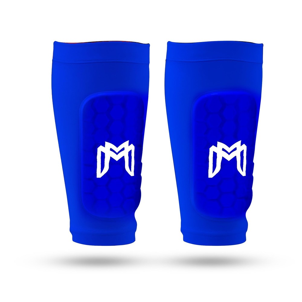 MediCaptain Mini Shin Guards Soccer – Built in Maxi (5.5 x 2.8 in), Blue