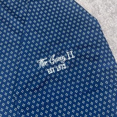 PETER MILLAR Mens Summer Comfort Polo Shirt Golf Performance Blue Geometric LOGO