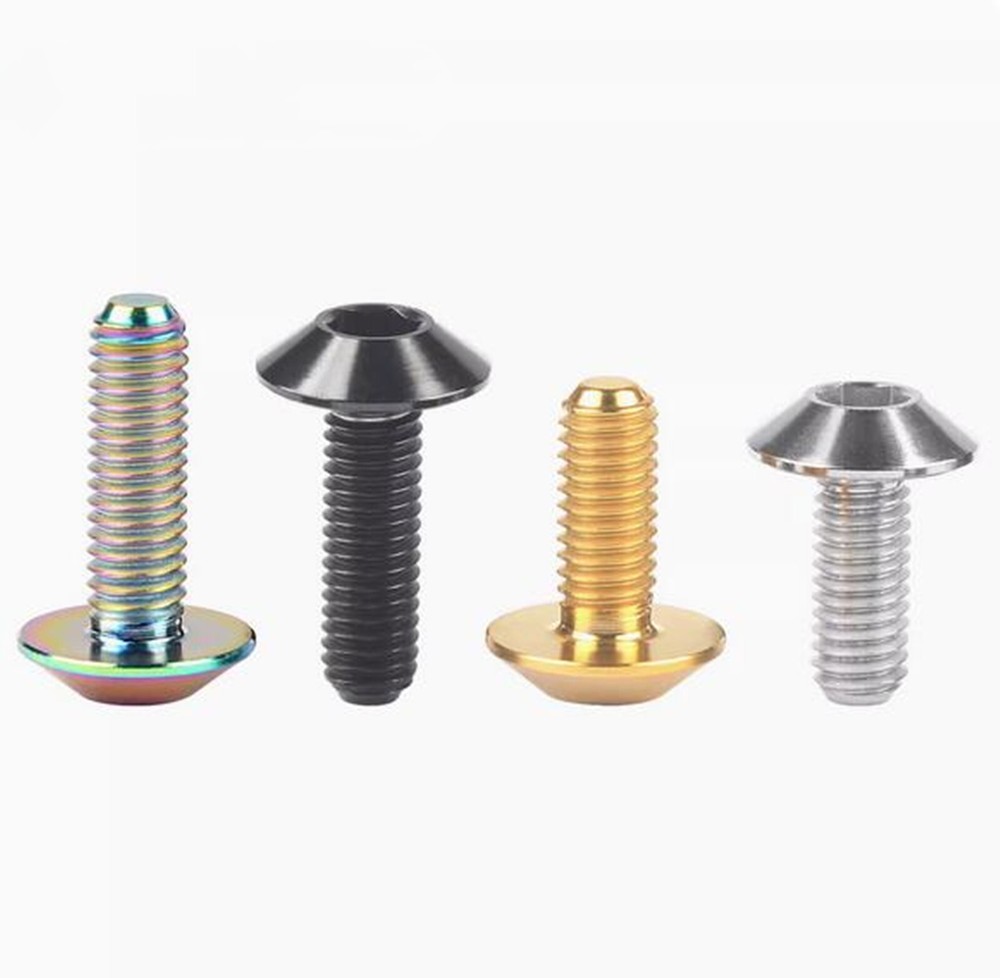 Titanium Bolt M6x12 15 20mm Umbrella Hex Torx Screw for Bicycle Motorcycle Bolt