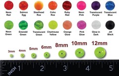 10mm 100 Ct Round CHARTREUSE YELLOW Beads USA Fishing Tackle Free Shipping