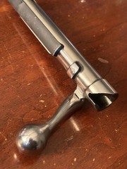 Polished 98K K98 7.92x57mm Mauser Bolt Bent , For Sniper Scope With Extractor