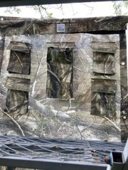 BLACK DEATH Hunting Blind Tree Stand Surround, Camo Forest Fabric – 144&Prime;