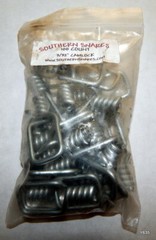 24 QTY Silver Southern Snares 3/32&Prime; cable swivels