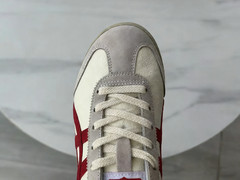 2025 Onitsuka Tiger Mexico 66 Classic Unisex Shoes Beige/Red Vintage Sneakers