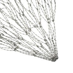 60×40CM Rubber-Coated Dyneema Mesh Fishing Landing Net – Large 3.5cm Mesh NEW
