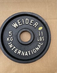 Weider International 5 Kg (11 Lb) Olympic Weight Plates, Set Of 2