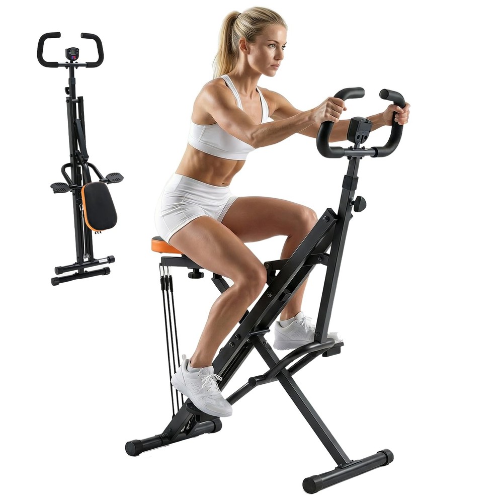 Squat Machin 330lb Capacity Heavy Duty Full Body Exercise Rower Exercise Machine