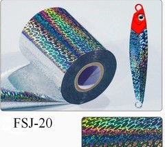 COLORFUL FISHING LURE SCALES HOLOGRAPHIC FOIL -3”x30’ -FREE SHIPPING BEST SELLER
