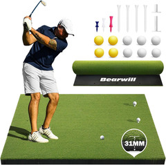 Golf Mat 31Mm, 5X4Ft/5X5Ft Elite Golf Hitting Mats for Practice Outdoor Indoor,