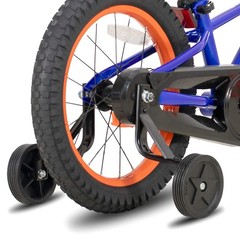 JOYSTAR 20&Prime; Kids Mountain Bike with 20 Inch Training Wheels, Blue