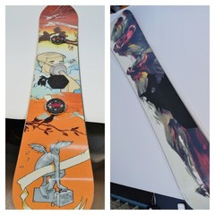 Burton 160 cm Uninc Unink Snowboard Baboons Rare Collector