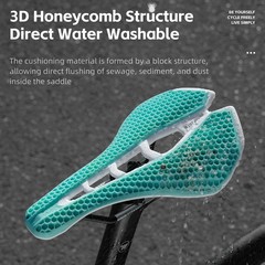WEST BIKING Bicycle Saddle 3D Honeycomb Hollow Racing Bike Seat Cushion