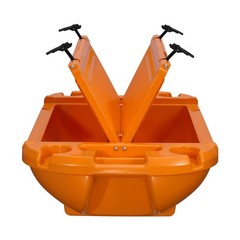 Uimoso 40 QT Floating Cooler Ice Chest for Water, Land, and Lake – Orange