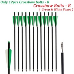 Hunting 20 inch Carbon Crossbow Bolts Crossbow Arrows +/or 100 Grain Broadheads