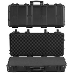 Uimoso Hard Rifle Case IP67 Waterproof Rifle Storage Case w/ Pre-cut Foam Black
