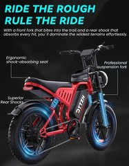 DTTZH F6/F6S/PRO Off-Road Ebike for Adults 2000W 40MPH electric bike 20&Prime;Fat Tire