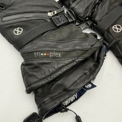 E7 Swany X-Cell Men&rsquo;s Gloves, Black Leather, Size Large