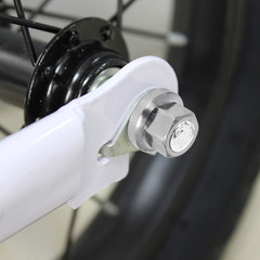 6Pcs Wheel Hub Nut Flanged Axle Nut 3 Sizes M8/3/8/M10 for Front and Rear Bike W