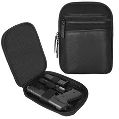 Carry Gun Pouch Concealed Pistol Holster Pack Black Waist Pocket Bag Belt Loops