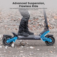Ausom DT2 Pro Adult Electric Scooter,2*1100W Motor,52V 23.4Ah,115km Max Range,