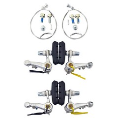 DIA-COMPE DC980 Cyclocross Cantilever Brake Set (Front & Rear) , Silver